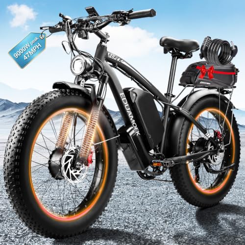 EDUAMOEK 9000W-Peak 58V Peak 34Ah Battery Dual-Motor-Ebike for Adults